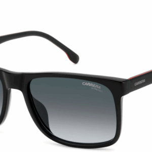 Carrera C FLEX 01/G/S OIT Black Red/Dark Grey Rectangle Men's Sunglasses
