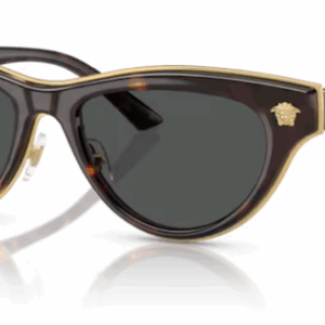 Versace 0VE2273 108/87 Havana/Dark Grey Cat Eye Women's Sunglasses