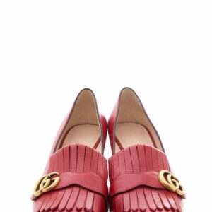 Gucci Red Leather Marmont Pumps SZ 41.5