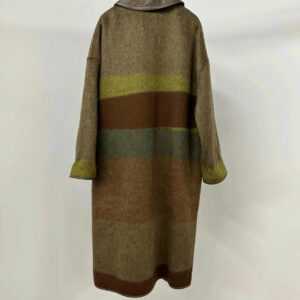 Hermes “Rocabar” runway cashmere and mohair coat, size fr34