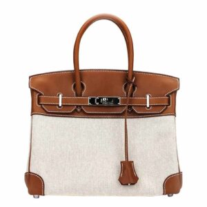 Hermes Birkin 30 Bag Toile Natural