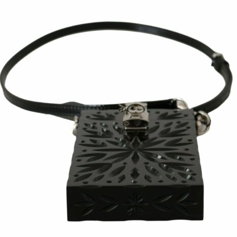 Dolce & Gabbana Sicily Box Crossbody Bag in Black Patent Leather