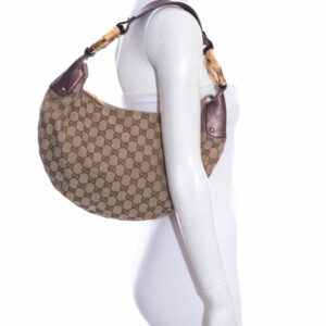 Gucci Tom Ford Era New Monogram Crescent Shape Handbag