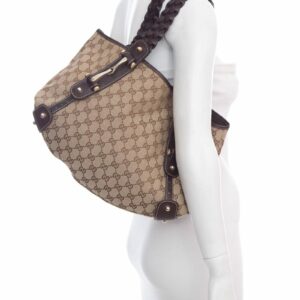 Gucci Brown Monogram Pelham Hobo Handbag
