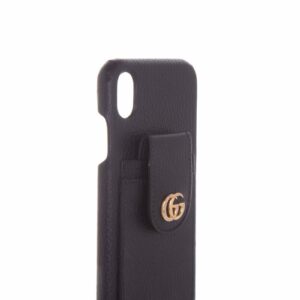 Gucci iPhone 10 Grained Leather Case