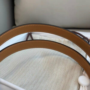Hermes kelly belt white rose gold  hardware