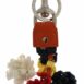 Dolce & Gabbana Dolce Gabbana Keychain Multicolor Raffia Pompoms