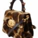 Dolce & Gabbana Devotion Small Velvet Giraffe Print Bag