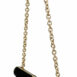 Dolce & Gabbana Velvet Evening Party Crossbody with Crystal Studs and Gold Chain Strap