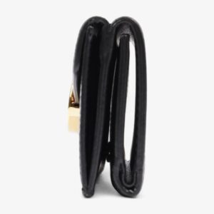 F is Fendi Envelope Wallet Black Leather