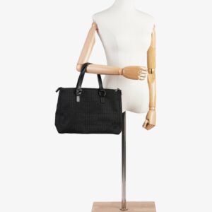 Fendi Zucca Tote Black Canvas