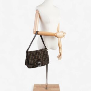 Fendi Mamma Baguette Tobacco / Brown Canvas