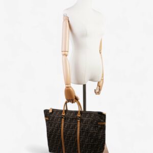 Fendi Zucca Weekender Tote Brown Canvas