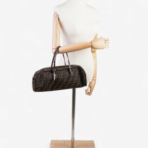 Fendi Zucca Shoulder Bag Brown / Tobacco Canvas