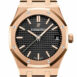 Audemars Piguet Royal Oak Black Dial Automatic Mens 18Kt Rose Gold Watch 15500Or.oo.1220Or.01