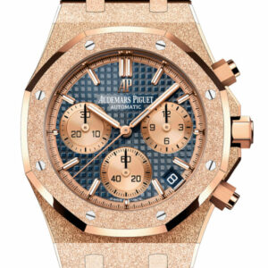 Audemars Piguet Royal Oak 41 Chronograph Blue Dial Frosted  Rose Gold 26239OR.GG.1224OR.01 DCM
