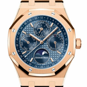 Audemars Piguet Royal Oak 41 Blue Dial 18K Rose Gold Men's Watch 26574OR.OO.1220OR.03