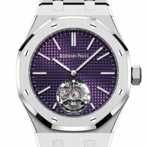 Audemars Piguet Royal Oak 37 Plum dial Stainless steel Watch 26660ST.OO.1356ST.01