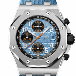 Audemars Piguet Royal Oak Offshore 42 Blue dial Blue rubber strap Watch 26238ST.OO.A340CA.01