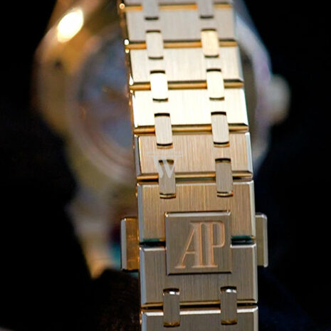 Audemars Piguet Royal Oak Yellow Gold Turquoise Dial Watch 15550BA.OO.1356BA.01