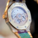 Audemars Piguet Royal Oak Yellow Gold Turquoise Dial Watch 15550BA.OO.1356BA.01