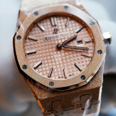 Audemars Piguet Royal Oak Frosted Pink Gold Dial Ladies Rose Gold Watch 15454OR.GG.1259OR.03