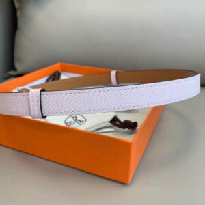 Hermes Rose Sakura Kelly Belt Palladium Hardware