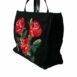 Dolce & Gabbana Rose Knitted Wool Tote Bag