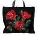 Dolce & Gabbana Rose Knitted Wool Tote Bag