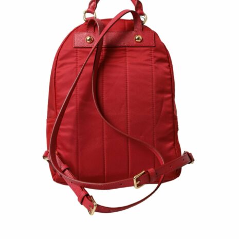 Dolce & Gabbana DG Family Nylon Backpack in Red