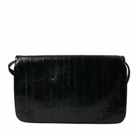Dolce & Gabbana Eelskin Leather Shoulder Document Bag