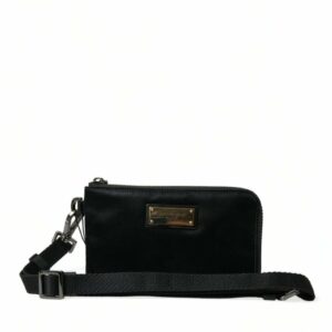 Dolce & Gabbana Sicily Leather Clutch Bag - Black ONE SIZE Black