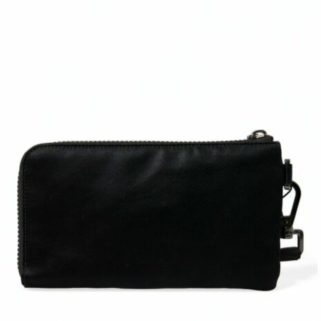 Dolce & Gabbana Sicily Leather Clutch Bag - Black