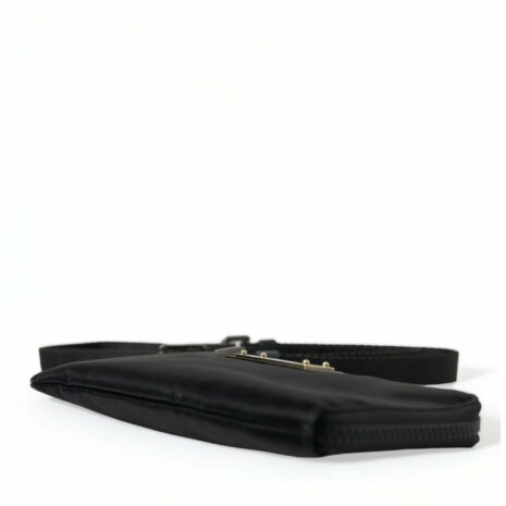 Dolce & Gabbana Black Nylon Clutch Bag with Detachable Strap