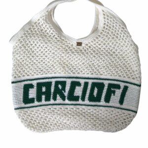 Dolce & Gabbana Sicily Carciofi Crochet Tote Bag ONE SIZE White