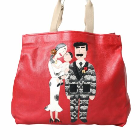 Dolce & Gabbana Family Tote Bag ONE SIZE Red