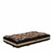 Dolce & Gabbana Floral Gold Frame Clutch Evening Purse with Card Slots and Logo Details