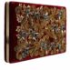 Dolce & Gabbana Velvet Clutch with Gold Frame and Baroque Crystal Detailing