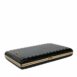 Dolce & Gabbana Leather Studded Gold Frame Clutch Evening Purse