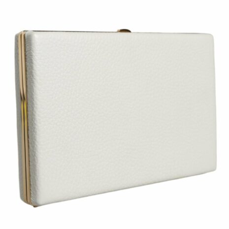 Dolce & Gabbana Leather Gold Frame Clutch Evening Party Purse Bag