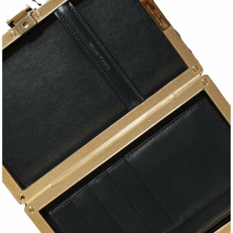Dolce & Gabbana Tweed Floral Clutch Evening Party Crossbody Bag