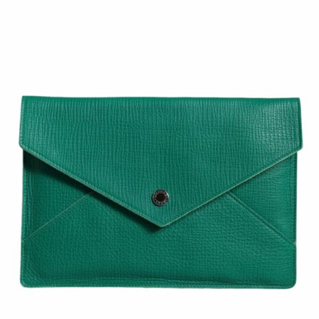 Dolce & Gabbana Leather Handbag Clutch Mini Purse Tablet Case ONE SIZE Green