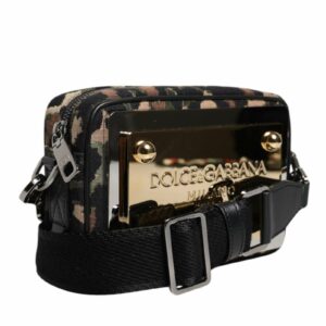 Dolce & Gabbana Leopard Jacquard DG Logo Crossbody Bag with Detachable Strap ONE SIZE Multicolor