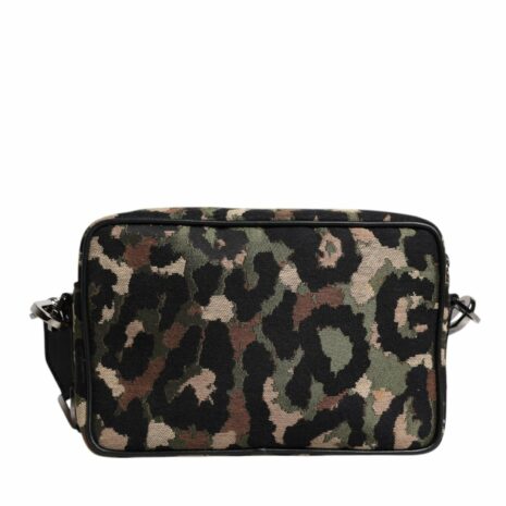 Dolce & Gabbana Leopard Jacquard DG Logo Crossbody Bag with Detachable Strap
