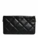 Dolce & Gabbana Leather Crystal Embellished Logo Shoulder Bag