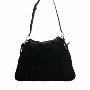 Dolce & Gabbana Knitted Shoulder Bag Casual Style Women Black ONE SIZE Black