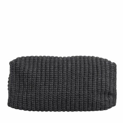 Dolce & Gabbana Knitted Tote Bag with Leather Handles Women Black Shoulder Bags