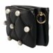 Dolce & Gabbana Sicily Quilted Pearl Shoulder Bag Women Black