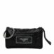 Dolce & Gabbana Fabric Logo Two Way Clutch Crossbody Bag ONE SIZE Black