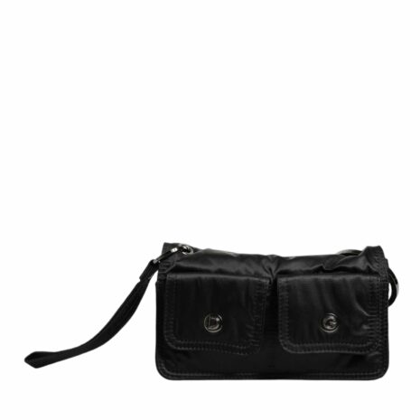 Dolce & Gabbana Fabric Logo Two Way Clutch Crossbody Bag